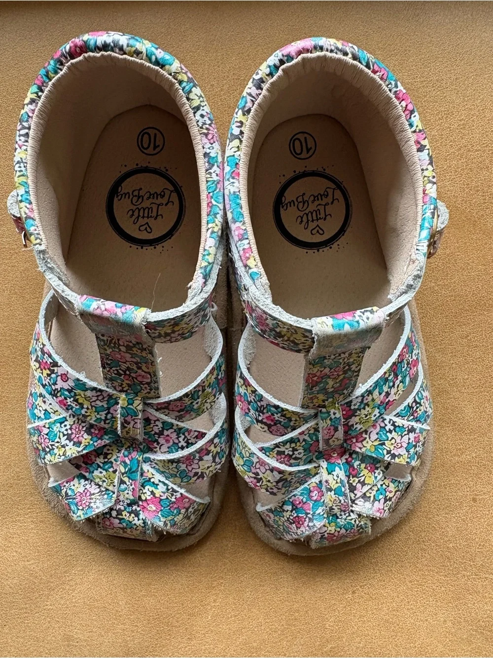 Little Love Bug Floral Closel Toe Sandal
